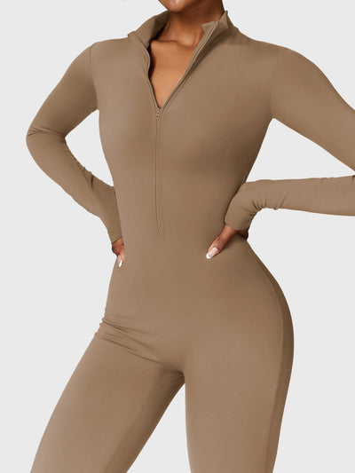 Tegan | Bold Sleek Zip-Up Bodysuit