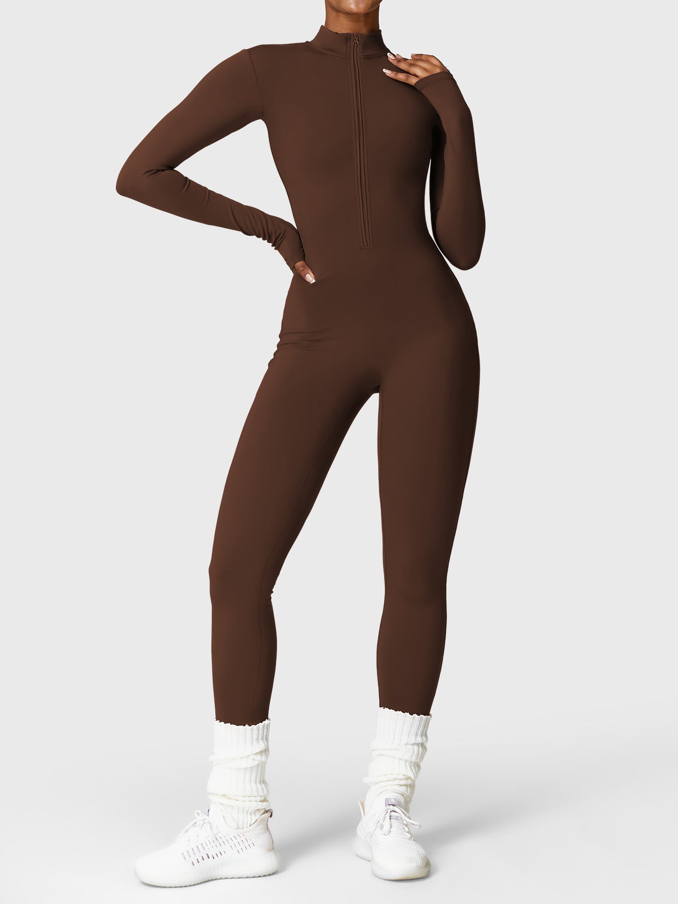 Tegan | Bold Sleek Zip-Up Bodysuit
