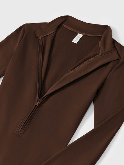 Tegan | Bold Sleek Zip-Up Bodysuit