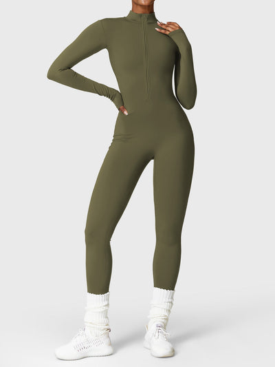 Tegan | Bold Sleek Zip-Up Bodysuit