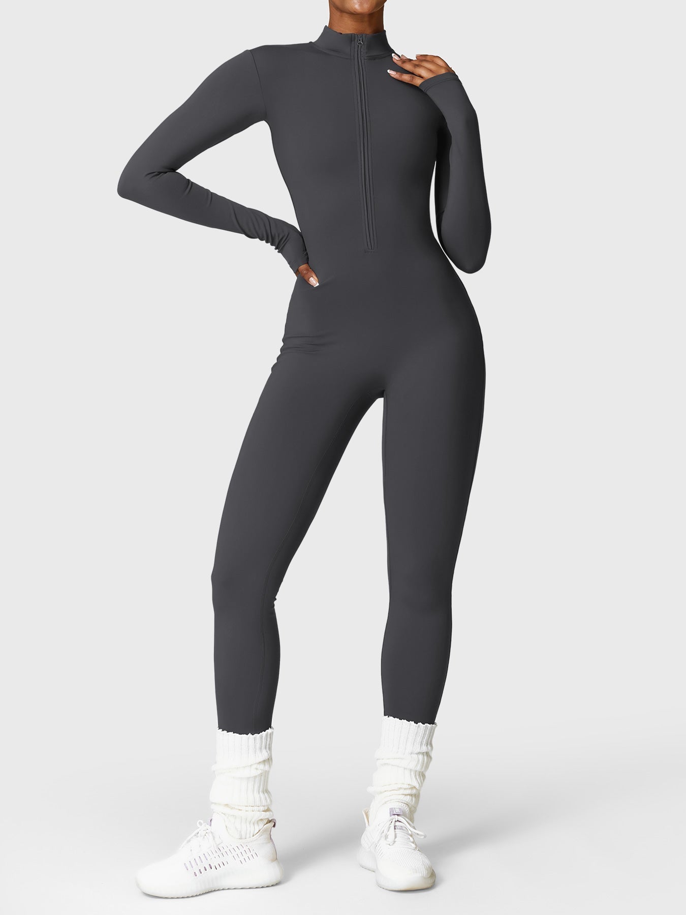 Tegan | Bold Sleek Zip-Up Bodysuit