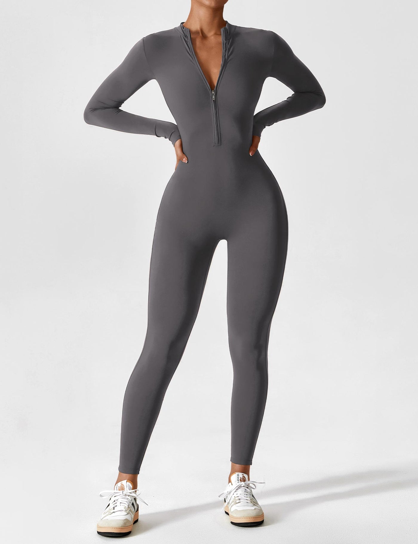 Tegan | Bold Sleek Zip-Up Bodysuit