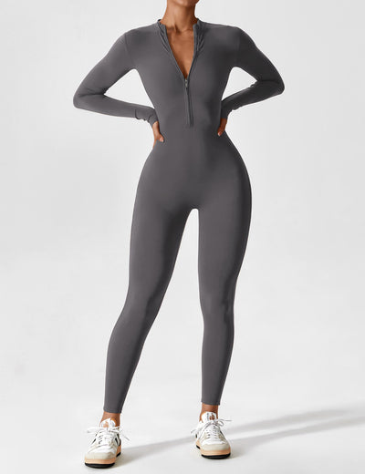 Tegan | Bold Sleek Zip-Up Bodysuit