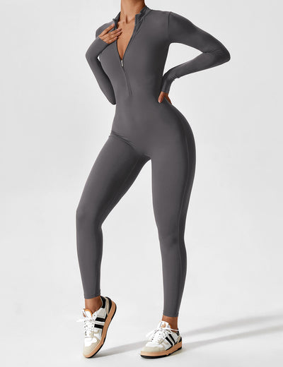 Tegan | Bold Sleek Zip-Up Bodysuit