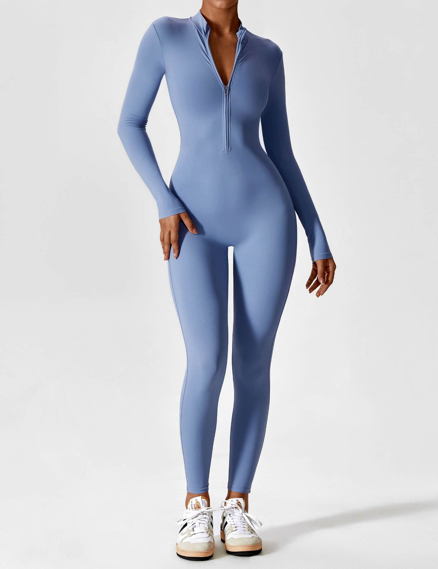 Tegan | Bold Sleek Zip-Up Bodysuit