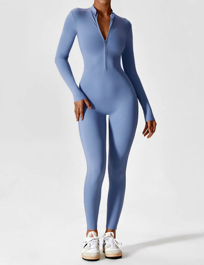 Tegan | Bold Sleek Zip-Up Bodysuit