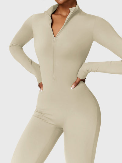 Tegan | Bold Sleek Zip-Up Bodysuit