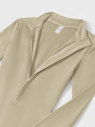 Tegan | Bold Sleek Zip-Up Bodysuit